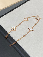 Loco STAR 4 MOTIF MOP DIAMOND PINK GOLD BRACELET