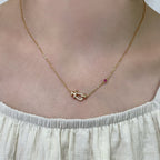 Loco FORCE 10 DIAMOND PINK GOLD NECKLACE