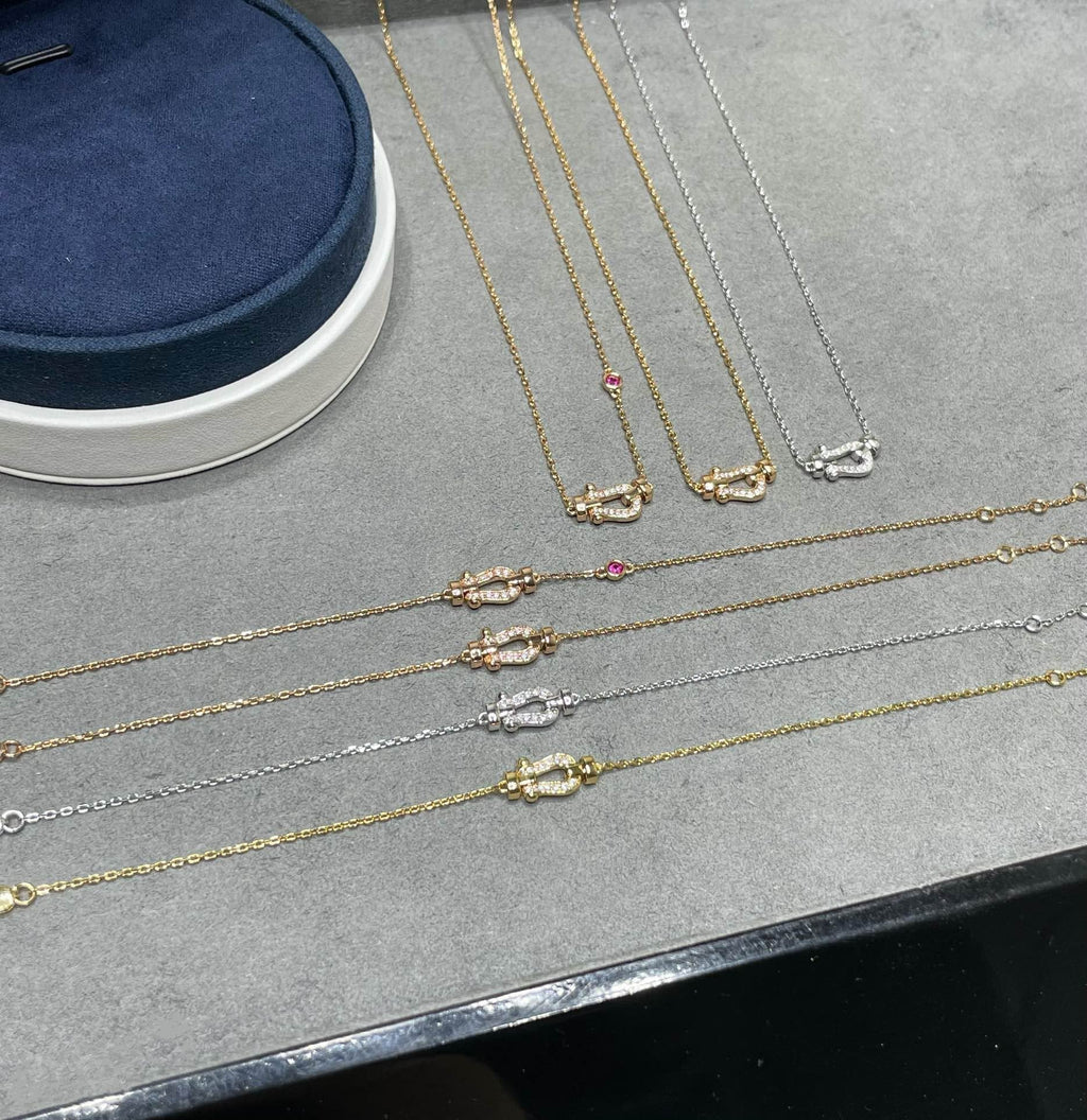 Loco FORCE 10 DIAMOND PINK GOLD NECKLACE