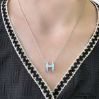 Loco POP H SKY BLUE NECKLACE