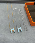 Loco POP H SKY BLUE NECKLACE