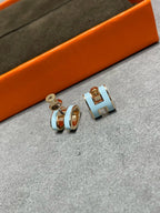 Loco POP H SKY BLUE STUD EARRINGS