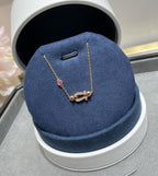 Loco FORCE 10 DIAMOND CHAIN LINK PINK GOLD BRACELET