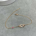 Loco FORCE 10 DIAMOND CHAIN LINK PINK GOLD BRACELET
