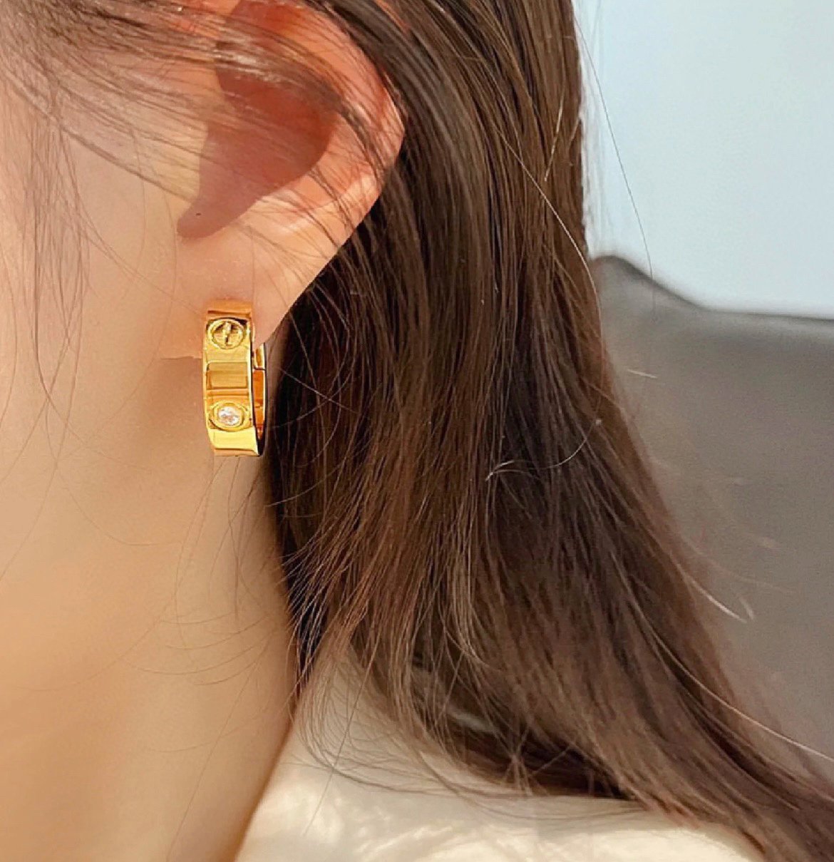 Loco LOVE 5.5MM 1 DIAMOND EARRINGS
