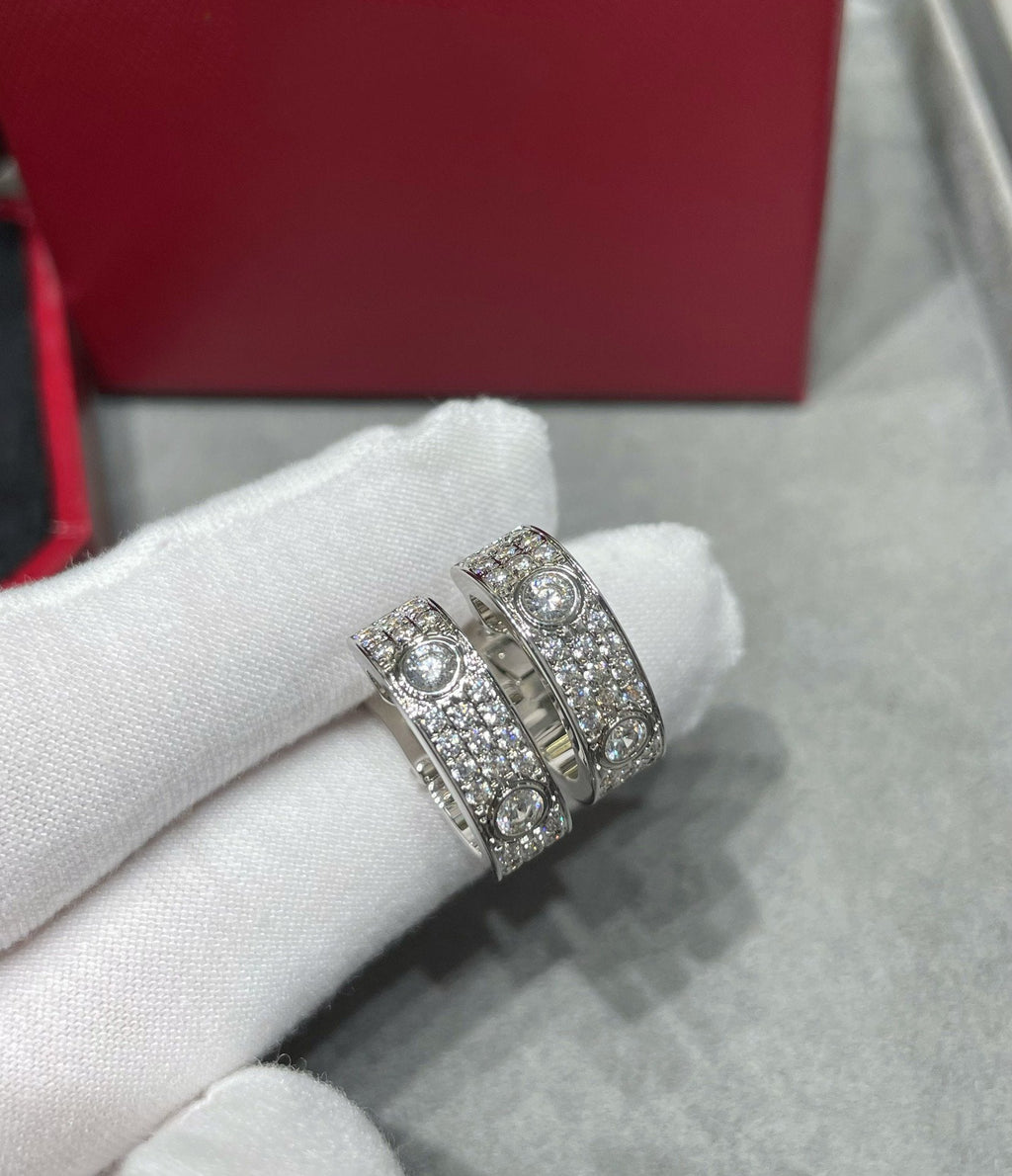 Loco LOVE 5.5MM DIAMOND PAVED EARRINGS