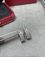 Loco LOVE 5.5MM DIAMOND PAVED EARRINGS