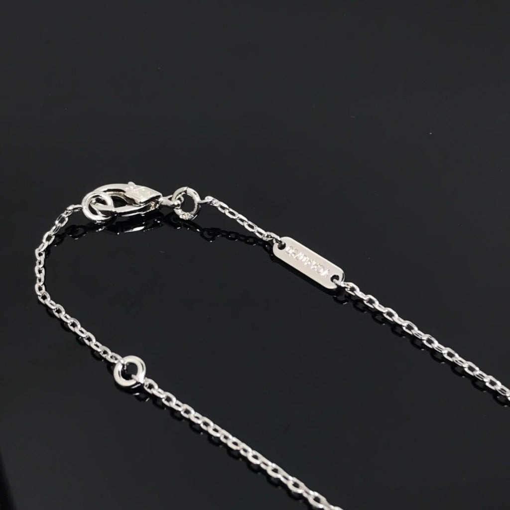 Loco CLOVER PIETERSITE SILVER LONG NECKLACE