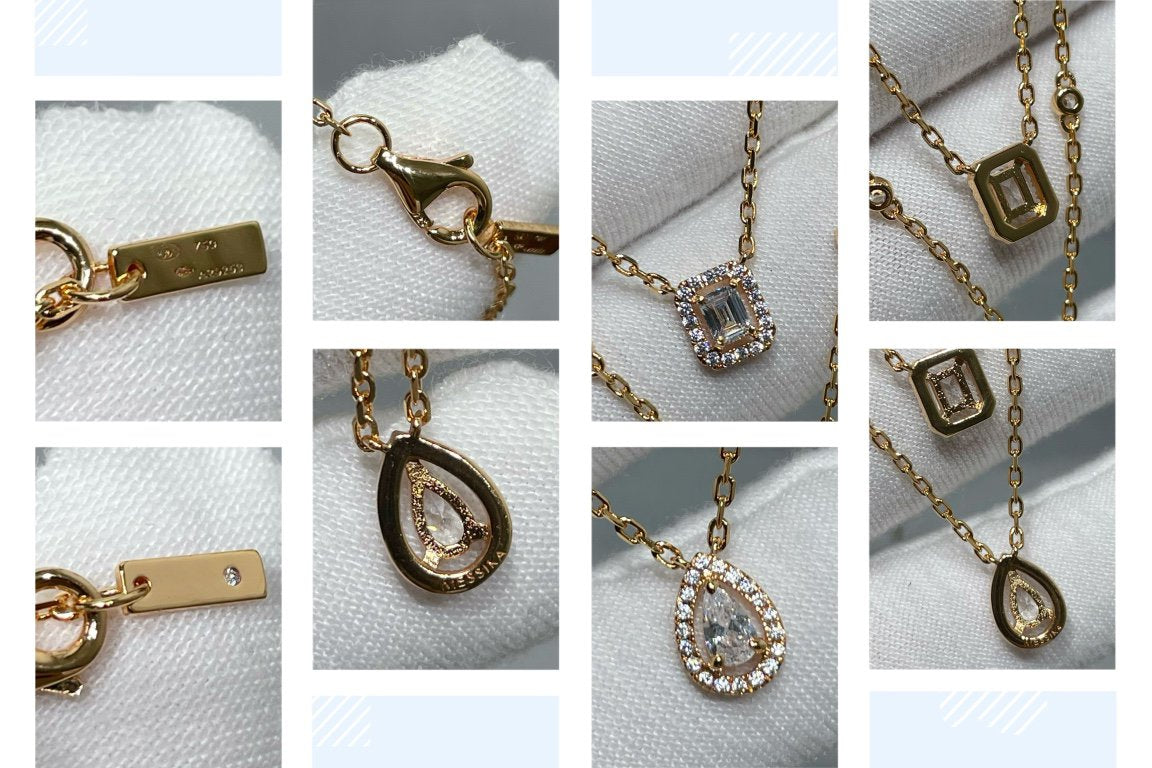 [Loco jewelrys]MY TWIN 2 ROW DIAMOND NECKLACE