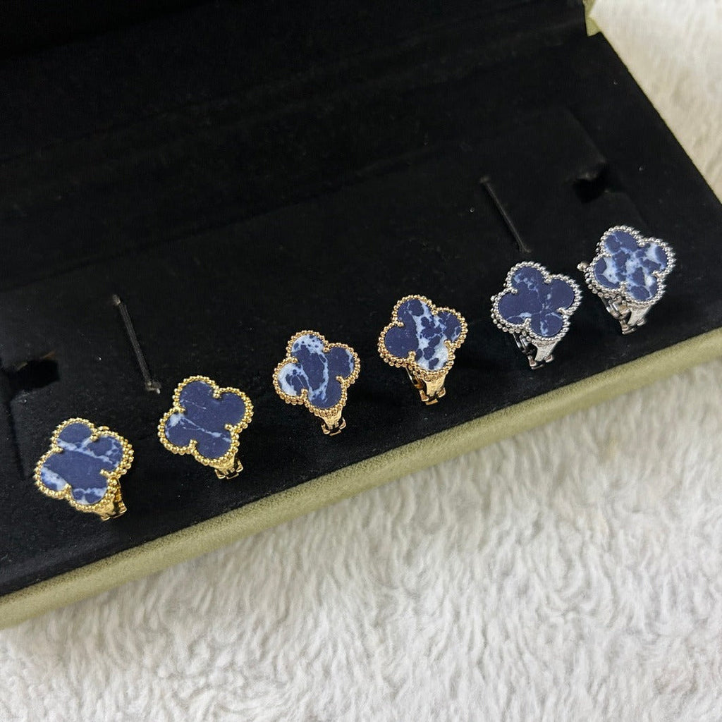 Loco CLOVER PIETERSITE MEDIUM STUD EARRINGS
