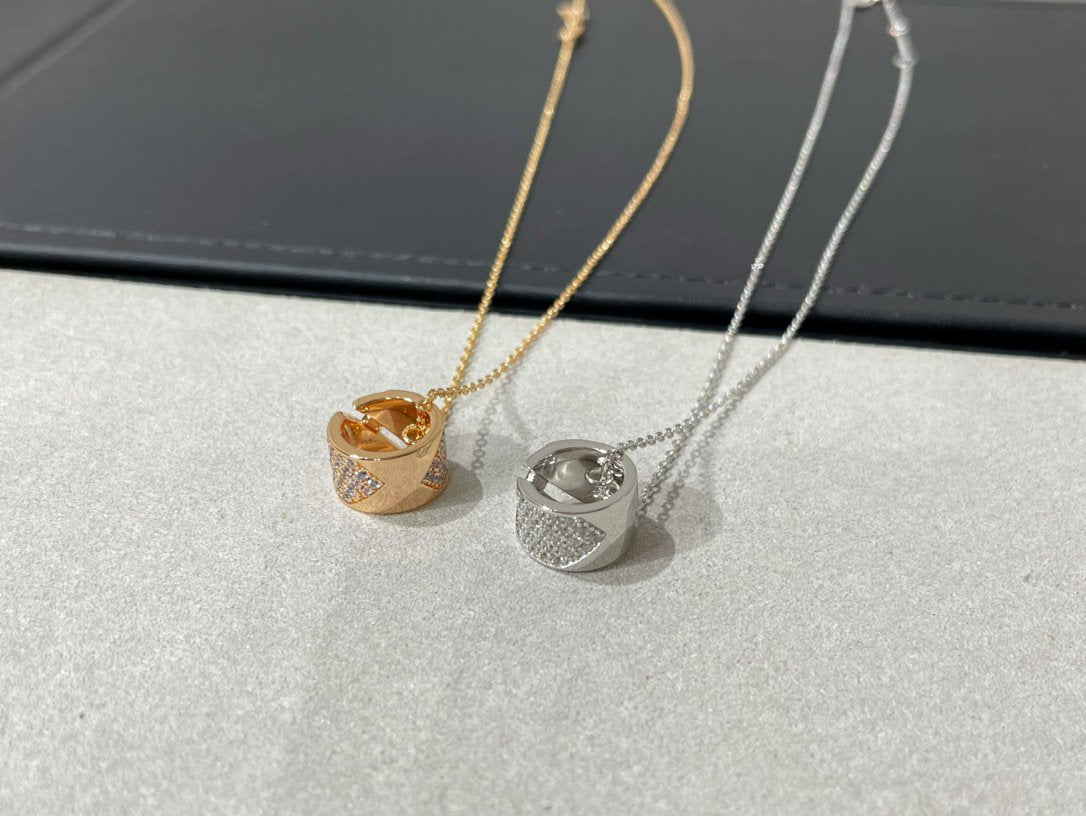 Loco LIENS EVIDENCE DIAMOND PAVED NECKLACE