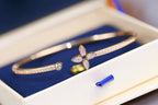 Loco IDYLLE PINK GOLD OPEN BRACELET DIAMOND PAVED