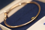 Loco IDYLLE PINK GOLD OPEN BRACELET DIAMOND PAVED