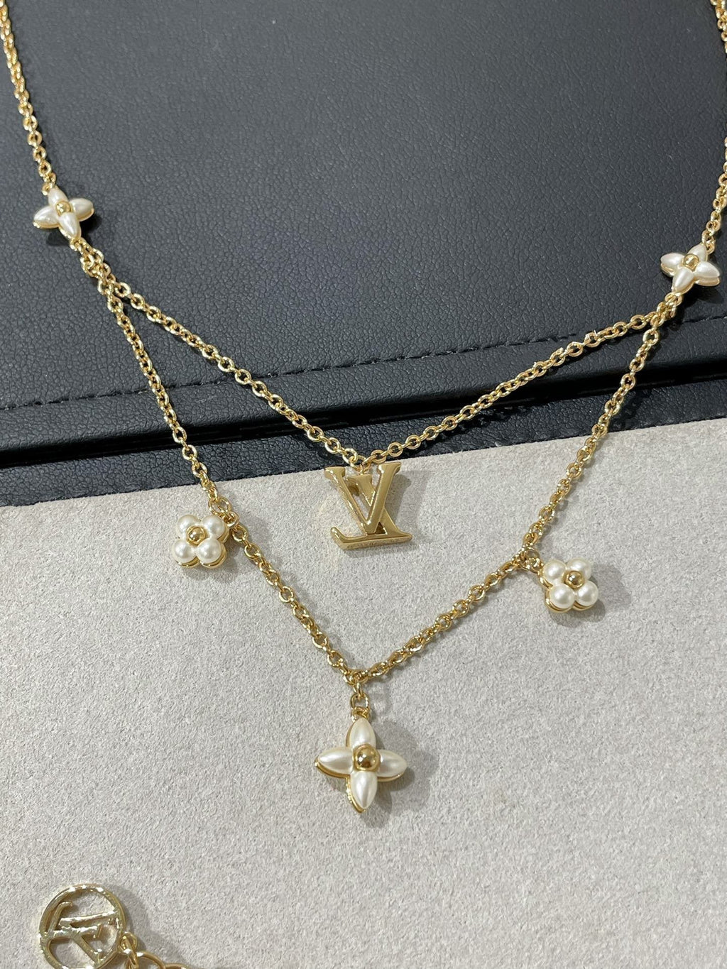 Loco FLOWERGRAM GOLD MOP DOUBLE ROW NECKLACE