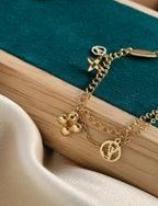 Loco BLOOMING PINK GOLD MOP BRACELET
