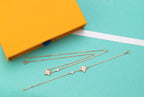 Loco STAR PINK MOP 1 DIAMOND PINK GOLD NECKLACE