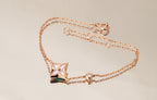 Loco STAR PINK MOP 1 DIAMOND PINK GOLD NECKLACE