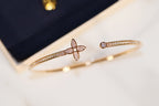 Loco IDYLLE GOLD OPEN BRACELET DIAMOND PAVED