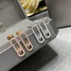 [Loco jewelrys]MOVE UNO STUD DIAMOND PAVED EARRINGS