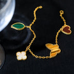 Loco LUCKY SPRING 5 MOTIF GOLD BRACELET