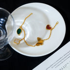 Loco LUCKY SPRING 5 MOTIF GOLD BRACELET