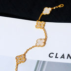 [Loco ]New CLOVER WHITE PEARL MOP 5 MOTIF BRACELET COLLECTION