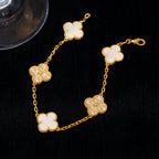 [Loco ]New CLOVER WHITE PEARL MOP 5 MOTIF BRACELET COLLECTION