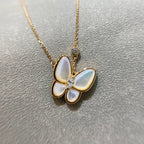 Loco BUTTERFLY MOP DIAMOND NECKLACE