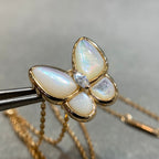 Loco BUTTERFLY MOP DIAMOND NECKLACE