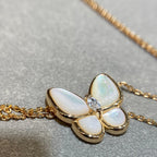 Loco BUTTERFLY MOP DIAMOND NECKLACE