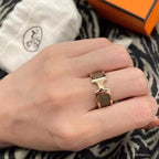 Loco OLYMPE PINK GOLD RING