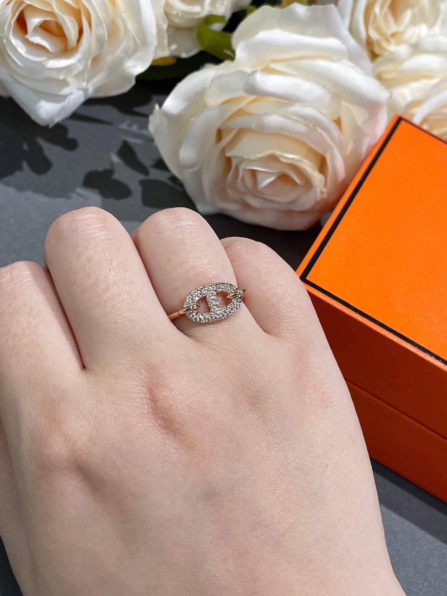 Loco RONDE SMALL DIAMOND RING