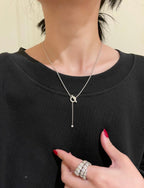 Loco FINESSE SILVER DIAMOND NECKLACE