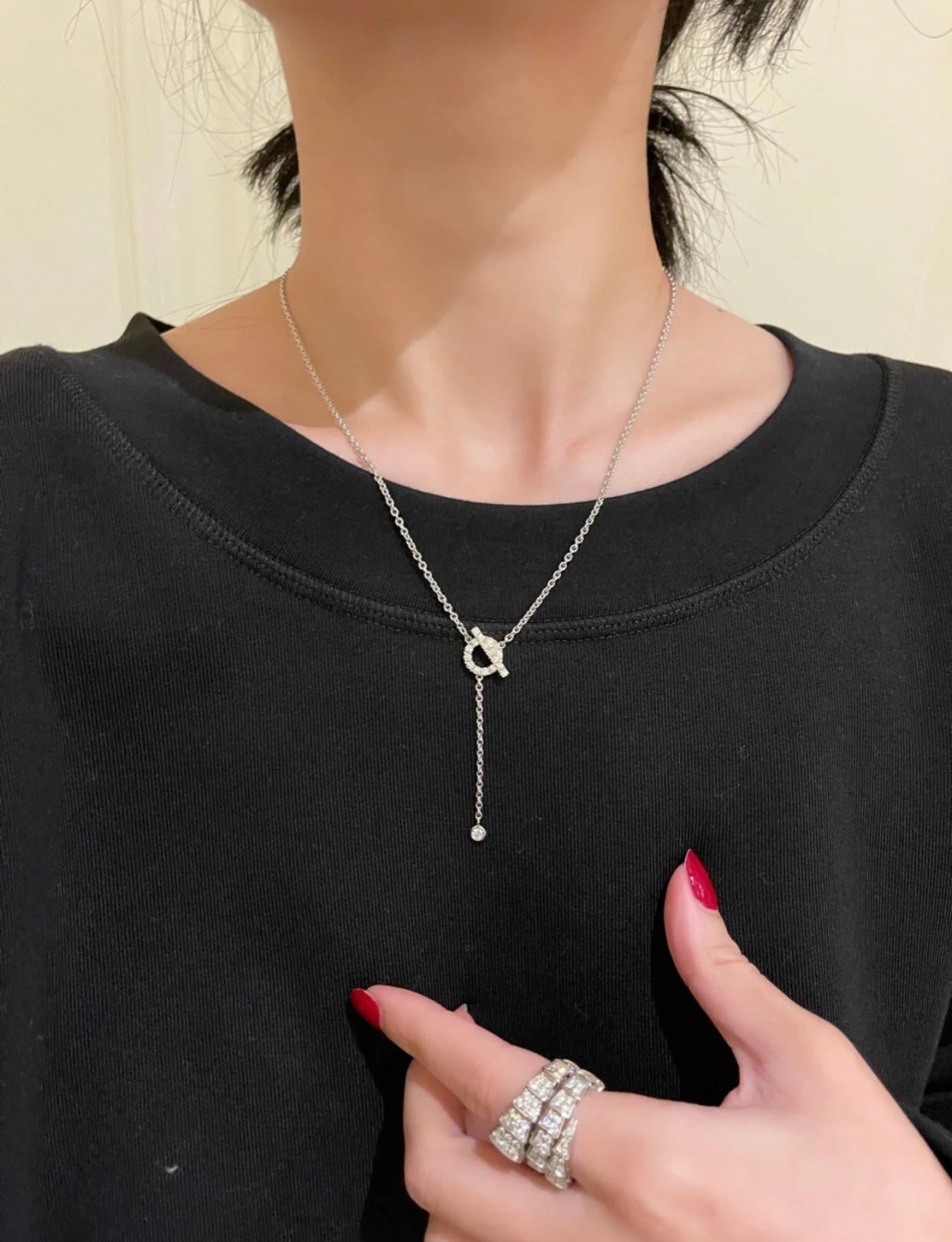 Loco FINESSE SILVER DIAMOND NECKLACE