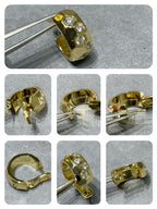 Loco BEE LOVE DIAMOND HOOP EARRINGS