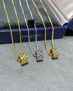 Loco BEE LOVE DIAMOND PAVED 3 ROW NECKLACE