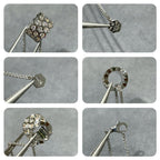 Loco BEE LOVE DIAMOND PAVED 3 ROW NECKLACE