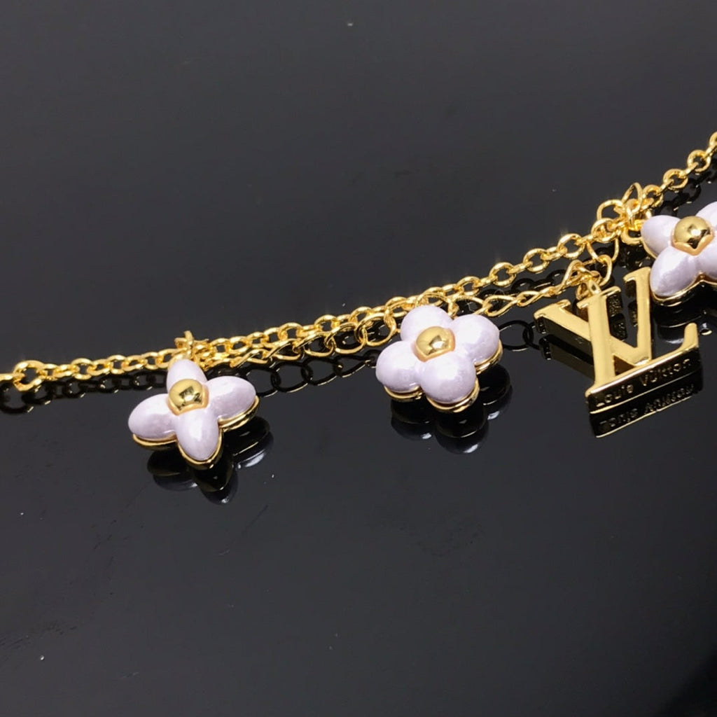 Loco LOGO 6 MOTIF STAR AND SUN GOLD BRACELET