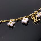 Loco LOGO 6 MOTIF STAR AND SUN GOLD BRACELET