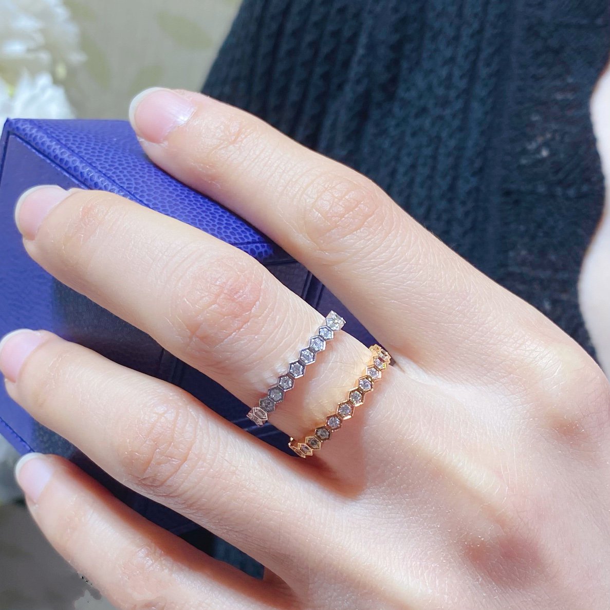 Loco BEE LOVE DIAMOND PAVED SMALL RING