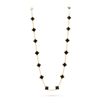 Loco CLOVER 20 MOTIFS ONYX NECKLACE