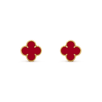 Loco CLOVER MEDIUM 1 MOTIFS CARNELIAN  EARRINGS