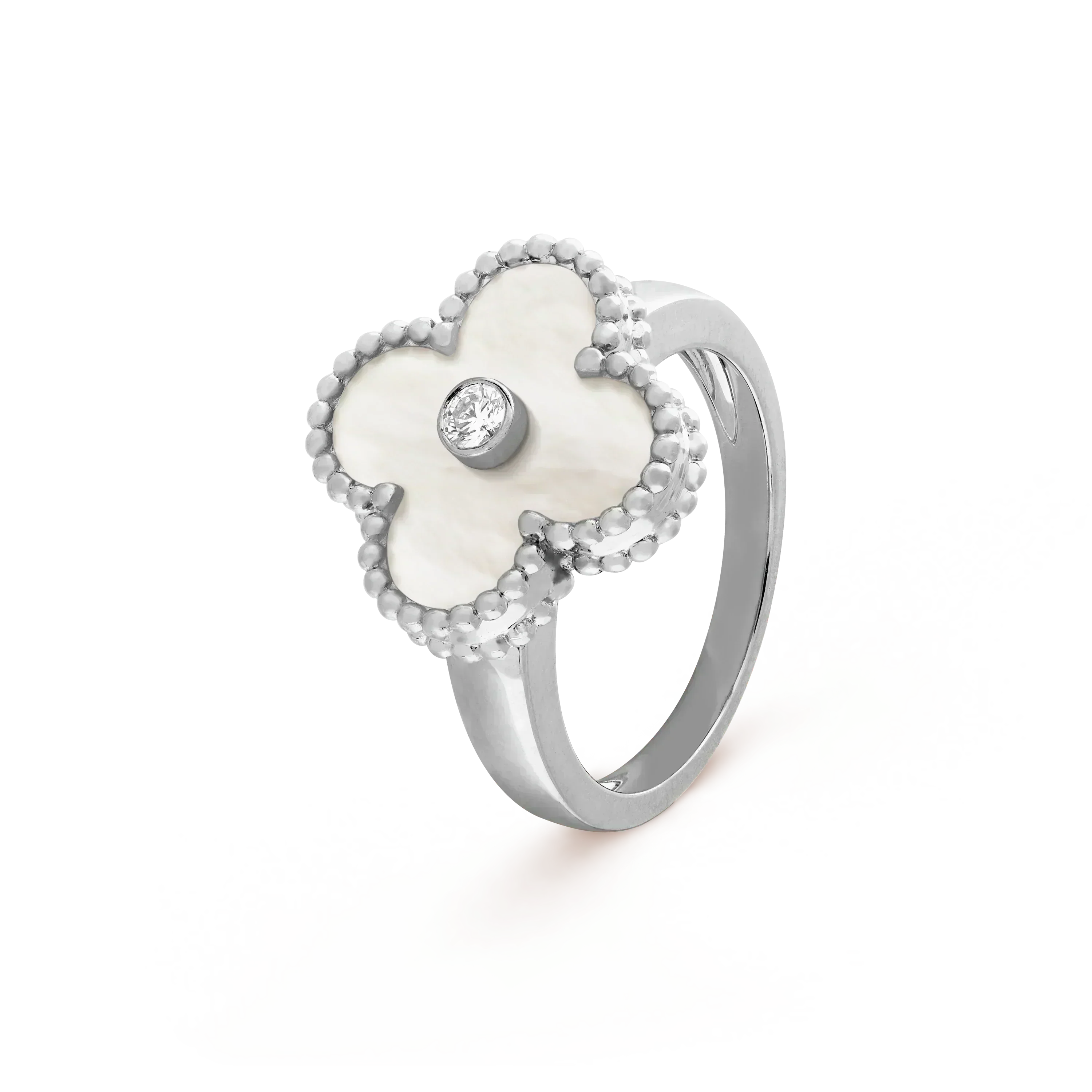 Loco CLOVER SILVER MOP DIAMOND RING