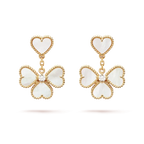 Loco CLOVER SWEET WHITE MOP EARRINGS