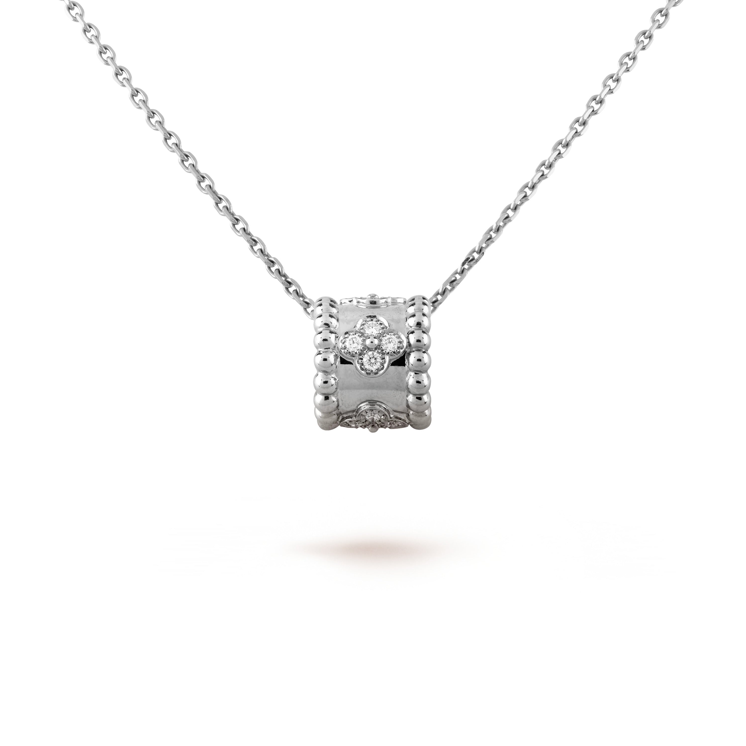 Loco PERLEE PEDANT SIVLER DIAMOND NECKLACE