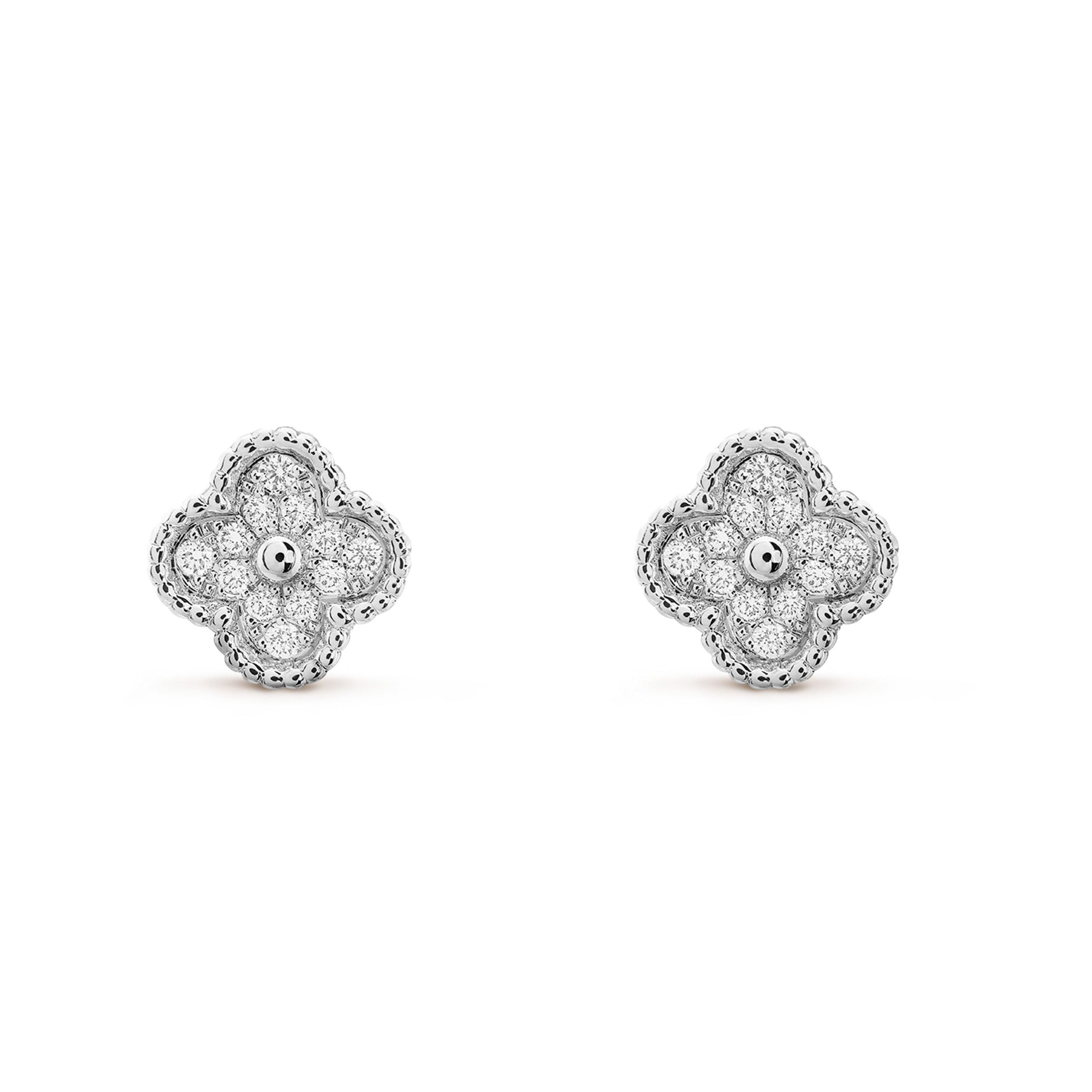 Loco CLOVER MINI DIAMOND STUD EARRINGS
