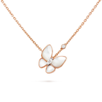 Loco BUTTERFLY MOP DIAMOND NECKLACE