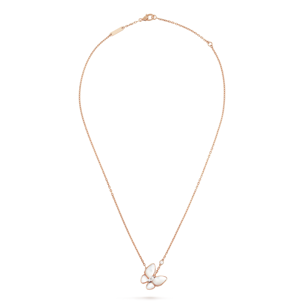 Loco BUTTERFLY MOP DIAMOND NECKLACE
