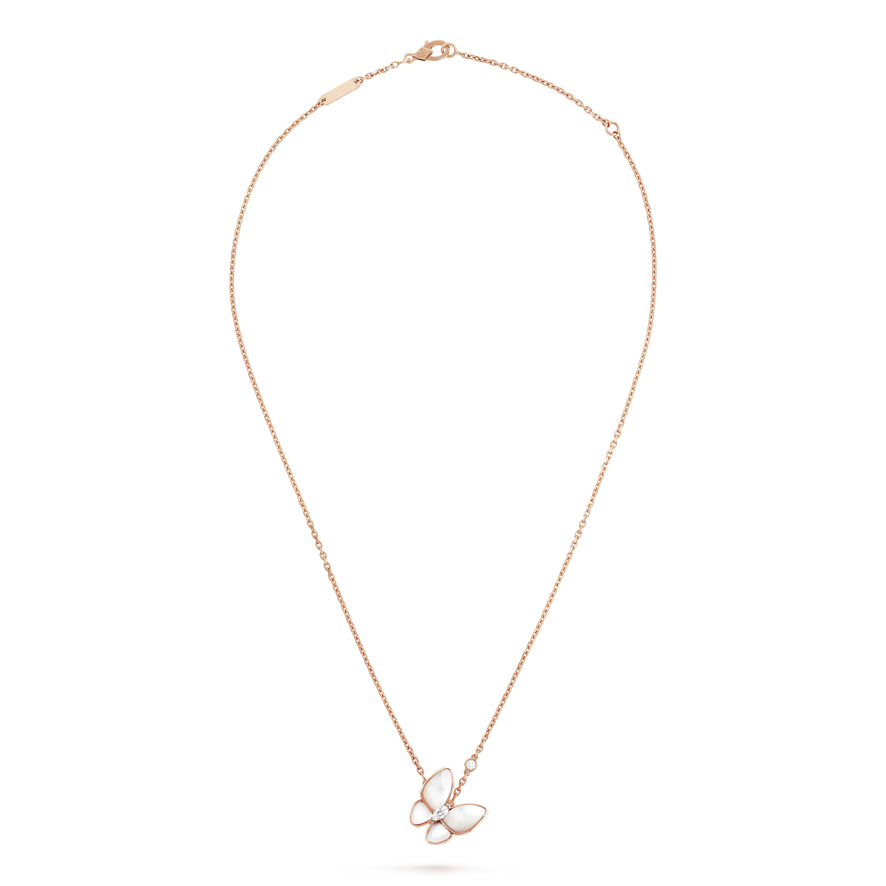 Loco BUTTERFLY MOP DIAMOND NECKLACE