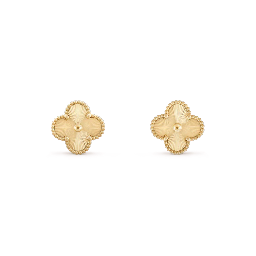Loco CLOVER MINI 9.5MM LASER EARRINGS
